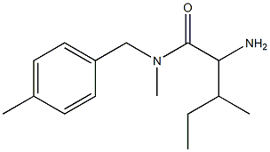 2-amino-N,3-dimethyl-N-[(4-methylphenyl)methyl]pentanamide 구조식 이미지