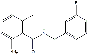 2-amino-N-[(3-fluorophenyl)methyl]-6-methylbenzamide 구조식 이미지