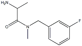 2-amino-N-[(3-fluorophenyl)methyl]-N-methylpropanamide 구조식 이미지