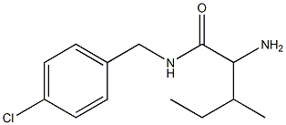 2-amino-N-[(4-chlorophenyl)methyl]-3-methylpentanamide Structure