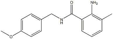 2-amino-N-[(4-methoxyphenyl)methyl]-3-methylbenzamide 구조식 이미지