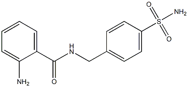 2-amino-N-[(4-sulfamoylphenyl)methyl]benzamide Structure