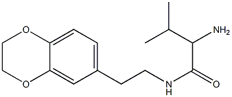 2-amino-N-[2-(2,3-dihydro-1,4-benzodioxin-6-yl)ethyl]-3-methylbutanamide 구조식 이미지