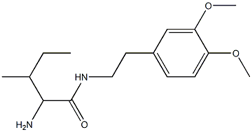 2-amino-N-[2-(3,4-dimethoxyphenyl)ethyl]-3-methylpentanamide 구조식 이미지