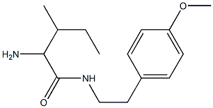 2-amino-N-[2-(4-methoxyphenyl)ethyl]-3-methylpentanamide 구조식 이미지