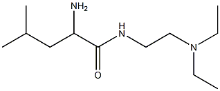 2-amino-N-[2-(diethylamino)ethyl]-4-methylpentanamide Structure