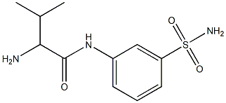 2-amino-N-[3-(aminosulfonyl)phenyl]-3-methylbutanamide Structure