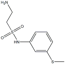 2-amino-N-[3-(methylsulfanyl)phenyl]ethane-1-sulfonamide Structure