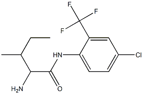 2-amino-N-[4-chloro-2-(trifluoromethyl)phenyl]-3-methylpentanamide 구조식 이미지