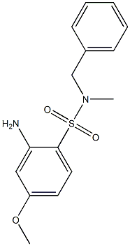 2-amino-N-benzyl-4-methoxy-N-methylbenzene-1-sulfonamide 구조식 이미지