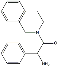 2-amino-N-benzyl-N-ethyl-2-phenylacetamide 구조식 이미지