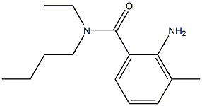 2-amino-N-butyl-N-ethyl-3-methylbenzamide Structure