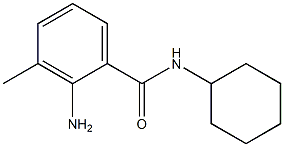 2-amino-N-cyclohexyl-3-methylbenzamide Structure