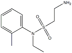 2-amino-N-ethyl-N-(2-methylphenyl)ethane-1-sulfonamide 구조식 이미지