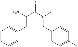 2-amino-N-methyl-N-[(4-methylphenyl)methyl]-3-phenylpropanamide 구조식 이미지