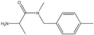 2-amino-N-methyl-N-[(4-methylphenyl)methyl]propanamide 구조식 이미지