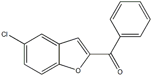 2-benzoyl-5-chloro-1-benzofuran 구조식 이미지
