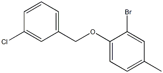 2-bromo-1-[(3-chlorophenyl)methoxy]-4-methylbenzene Structure