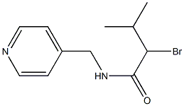 2-bromo-3-methyl-N-(pyridin-4-ylmethyl)butanamide 구조식 이미지