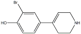 2-bromo-4-(1,2,3,6-tetrahydropyridin-4-yl)phenol Structure