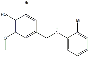 2-bromo-4-{[(2-bromophenyl)amino]methyl}-6-methoxyphenol 구조식 이미지