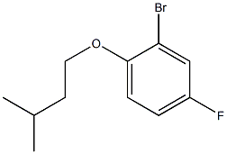 2-bromo-4-fluoro-1-(3-methylbutoxy)benzene Structure