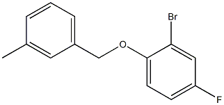2-bromo-4-fluoro-1-[(3-methylphenyl)methoxy]benzene Structure