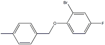 2-bromo-4-fluoro-1-[(4-methylphenyl)methoxy]benzene Structure