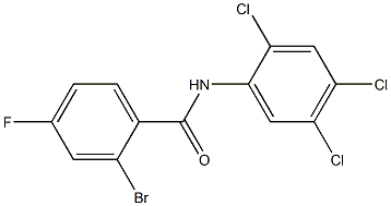 2-bromo-4-fluoro-N-(2,4,5-trichlorophenyl)benzamide Structure