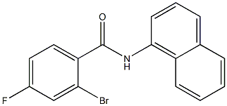 2-bromo-4-fluoro-N-1-naphthylbenzamide Structure