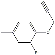 2-bromo-4-methyl-1-(prop-2-yn-1-yloxy)benzene Structure