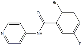 2-bromo-5-fluoro-N-pyridin-4-ylbenzamide 구조식 이미지