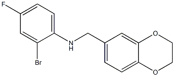 2-bromo-N-(2,3-dihydro-1,4-benzodioxin-6-ylmethyl)-4-fluoroaniline 구조식 이미지