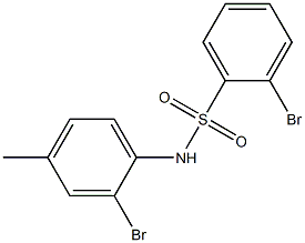 2-bromo-N-(2-bromo-4-methylphenyl)benzene-1-sulfonamide Structure