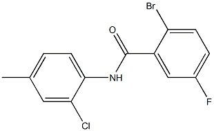 2-bromo-N-(2-chloro-4-methylphenyl)-5-fluorobenzamide Structure