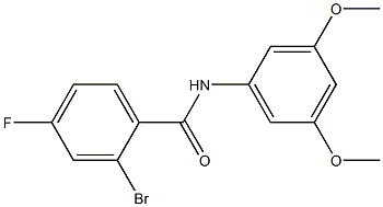 2-bromo-N-(3,5-dimethoxyphenyl)-4-fluorobenzamide Structure