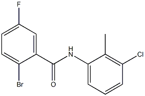 2-bromo-N-(3-chloro-2-methylphenyl)-5-fluorobenzamide Structure