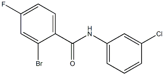 2-bromo-N-(3-chlorophenyl)-4-fluorobenzamide Structure