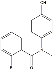 2-bromo-N-(4-hydroxyphenyl)-N-methylbenzamide 구조식 이미지