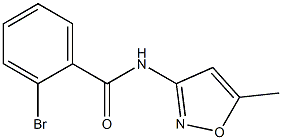 2-bromo-N-(5-methylisoxazol-3-yl)benzamide 구조식 이미지