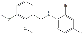 2-bromo-N-[(2,3-dimethoxyphenyl)methyl]-4-fluoroaniline Structure