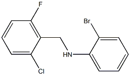 2-bromo-N-[(2-chloro-6-fluorophenyl)methyl]aniline Structure