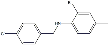 2-bromo-N-[(4-chlorophenyl)methyl]-4-methylaniline Structure