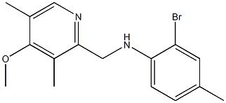 2-bromo-N-[(4-methoxy-3,5-dimethylpyridin-2-yl)methyl]-4-methylaniline Structure