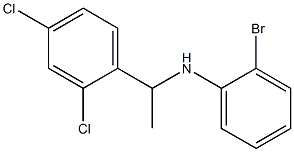 2-bromo-N-[1-(2,4-dichlorophenyl)ethyl]aniline Structure