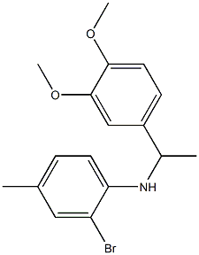 2-bromo-N-[1-(3,4-dimethoxyphenyl)ethyl]-4-methylaniline 구조식 이미지