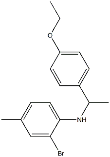 2-bromo-N-[1-(4-ethoxyphenyl)ethyl]-4-methylaniline Structure