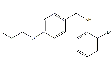 2-bromo-N-[1-(4-propoxyphenyl)ethyl]aniline Structure