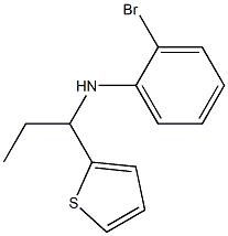 2-bromo-N-[1-(thiophen-2-yl)propyl]aniline 구조식 이미지