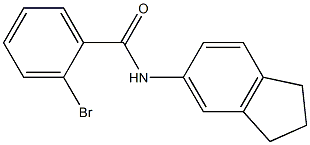 2-bromo-N-2,3-dihydro-1H-inden-5-ylbenzamide Structure
